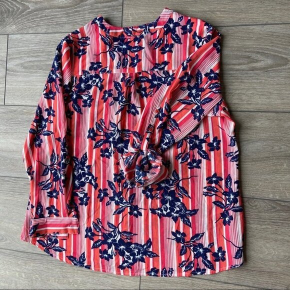 NWOT NY Collection Plus Size  Printed Utility Top - Picture 11 of 11